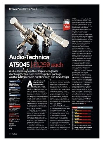 Future Music Audio-Technica AT5045 Future Music Audio-Technica AT5045