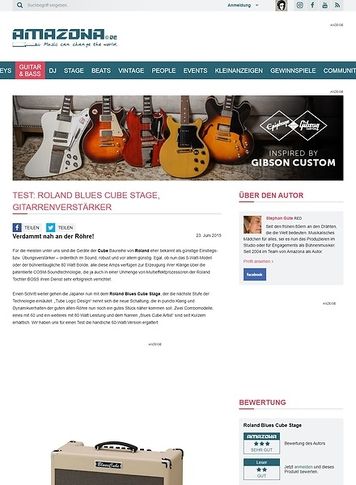 Amazona.de Test: Roland Blues Cube Stage, Gitarrenverstärker Amazona.de Test: Roland Blues Cube Stage, Gitarrenverstärker