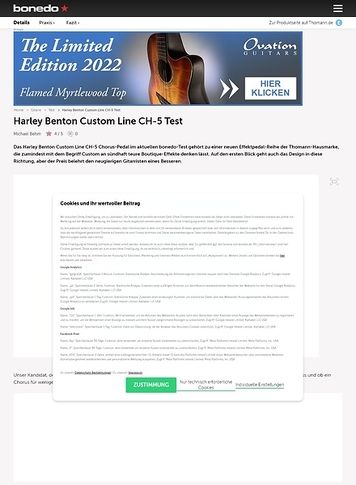 Bonedo.de Harley Benton Custom Line CH-5 Bonedo.de Harley Benton Custom Line CH-5