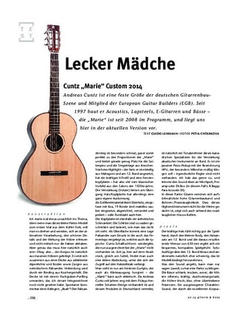 Gitarre & Bass Cuntz "Marie" Custom 2014, A-Gitarre Gitarre & Bass Cuntz "Marie" Custom 2014, A-Gitarre