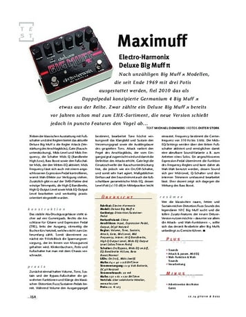 Gitarre & Bass Electro-Harmonix Deluxe Big Muff π, FX-Pedal Gitarre & Bass Electro-Harmonix Deluxe Big Muff π, FX-Pedal
