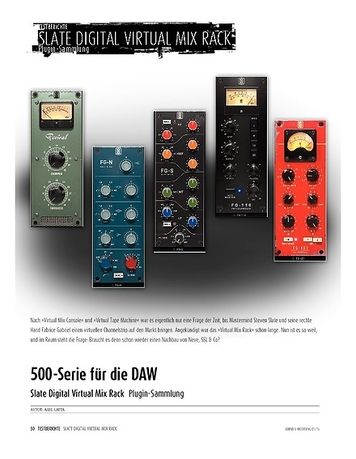 Sound & Recording Slate Digital Virtual Mix Rack - Plugin-Sammlung Sound & Recording Slate Digital Virtual Mix Rack - Plugin-Sammlung
