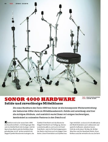 Sticks SONOR 4000 Hardware - Aufwertung mit neuen Features Sticks SONOR 4000 Hardware - Aufwertung mit neuen Features
