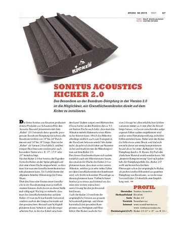 Sticks Sonitus Acoustics Kicker 2.0 Sticks Sonitus Acoustics Kicker 2.0
