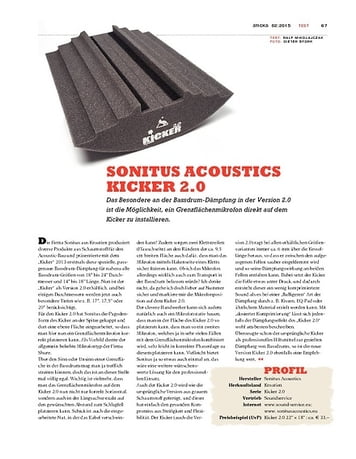 Sticks Sonitus Acoustics Kicker 2.0 Sticks Sonitus Acoustics Kicker 2.0