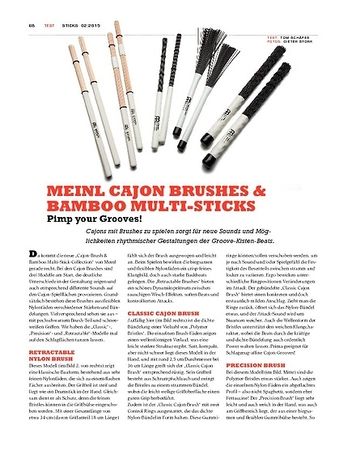 Sticks Meinl Cajon Brushes & Bamboo Multi-Sticks Sticks Meinl Cajon Brushes & Bamboo Multi-Sticks
