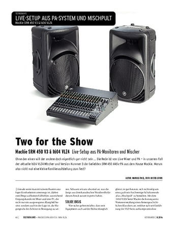 Keyboards Mackie SRM 450 V3 & 1604 VLZ4 - Live-Setup aus PA-Monitoren und Mischer Keyboards Mackie SRM 450 V3 & 1604 VLZ4 - Live-Setup aus PA-Monitoren und Mischer