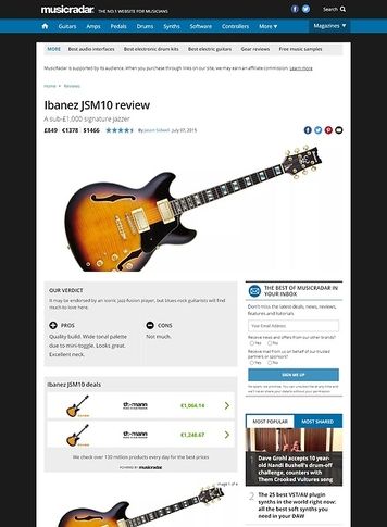 MusicRadar.com Ibanez JSM10 MusicRadar.com Ibanez JSM10