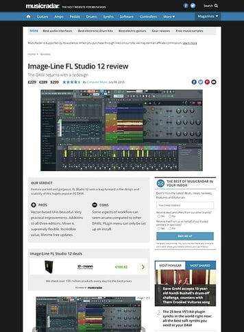 MusicRadar.com Image-Line FL Studio 12 MusicRadar.com Image-Line FL Studio 12