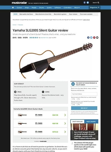 MusicRadar.com Yamaha SLG200S Silent Guitar MusicRadar.com Yamaha SLG200S Silent Guitar