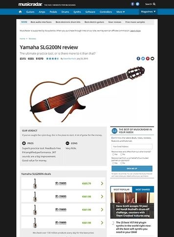 MusicRadar.com Yamaha SLG200N MusicRadar.com Yamaha SLG200N