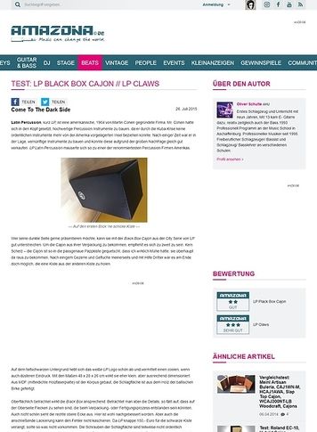Amazona.de Test: LP Black Box Cajon // LP Claws Amazona.de Test: LP Black Box Cajon // LP Claws