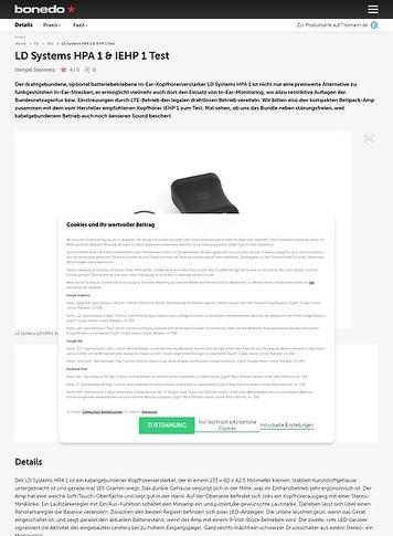 Bonedo.de LD Systems HPA 1 Bonedo.de LD Systems HPA 1