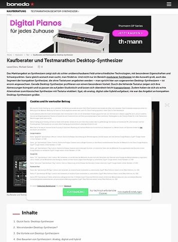 Bonedo.de Test-Marathon Desktop-Synthesizer Bonedo.de Test-Marathon Desktop-Synthesizer