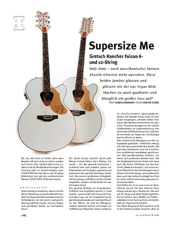 Gitarre & Bass Gretsch Rancher Falcon 6- und 12-String, A-Gitarren Gitarre & Bass Gretsch Rancher Falcon 6- und 12-String, A-Gitarren
