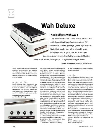 Gitarre & Bass Xotic Effects Wah XW-1, WaWah-Pedal Gitarre & Bass Xotic Effects Wah XW-1, WaWah-Pedal
