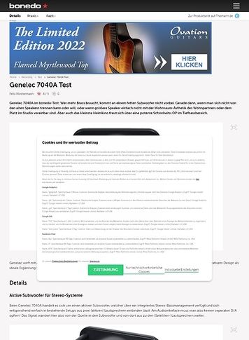 Bonedo.de Genelec 7040 A Bonedo.de Genelec 7040 A
