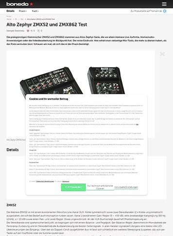 Bonedo.de Alto Zephyr ZMX52 und ZMX862 Bonedo.de Alto Zephyr ZMX52 und ZMX862