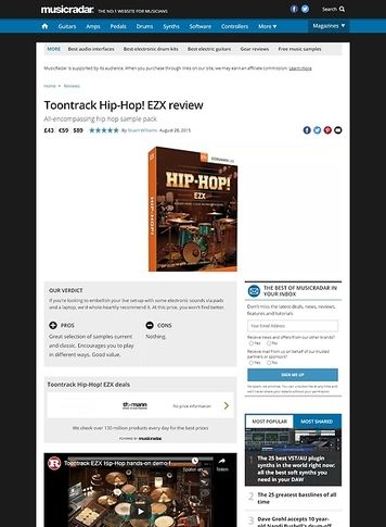 MusicRadar.com Toontrack Hip-Hop! EZX MusicRadar.com Toontrack Hip-Hop! EZX