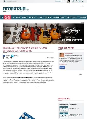 Amazona.de Test: Electro Harmonix Super Pulsar, Effektgerät für Gitarre Amazona.de Test: Electro Harmonix Super Pulsar, Effektgerät für Gitarre
