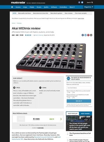 MusicRadar.com Akai MIDImix MusicRadar.com Akai MIDImix