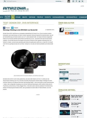 Amazona.de Test: Denon DS1, DVS-Interface Amazona.de Test: Denon DS1, DVS-Interface