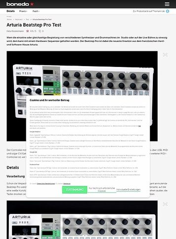 Bonedo.de Arturia Beatstep Pro Bonedo.de Arturia Beatstep Pro