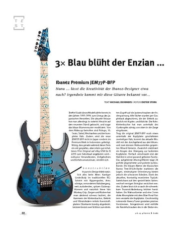 Gitarre & Bass Ibanez Premium JEM77P-BFP, E-Gitarre Gitarre & Bass Ibanez Premium JEM77P-BFP, E-Gitarre