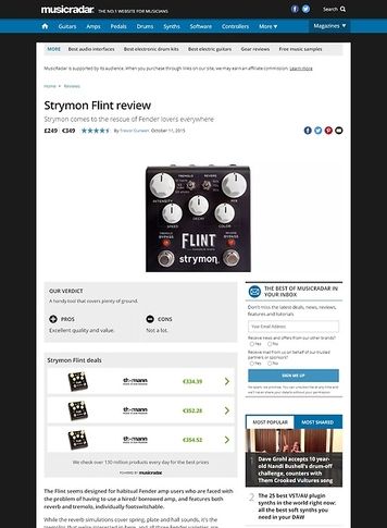 MusicRadar.com Strymon Flint MusicRadar.com Strymon Flint