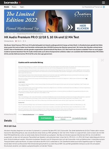 Bonedo.de HK Audio Premium PR:O 12/18 S, 10 XA und 12 MA Bonedo.de HK Audio Premium PR:O 12/18 S, 10 XA und 12 MA