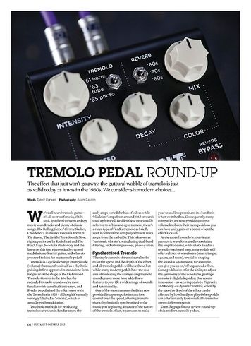 Guitarist Tremolo Pedal Round Up Guitarist Tremolo Pedal Round Up
