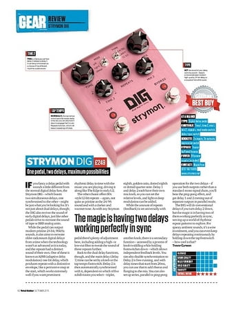 Total Guitar Strymon Dig Total Guitar Strymon Dig