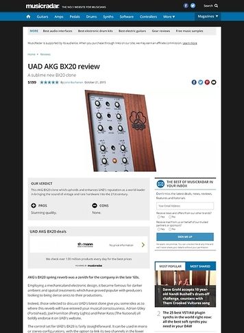 MusicRadar.com UAD AKG BX20 MusicRadar.com UAD AKG BX20