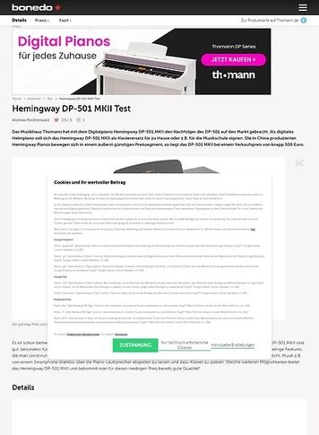 Bonedo.de Hemingway DP-501 MKII Bonedo.de Hemingway DP-501 MKII