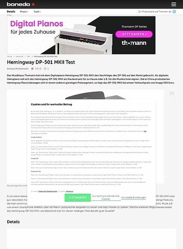 Bonedo.de Hemingway DP-501 MKII Bonedo.de Hemingway DP-501 MKII