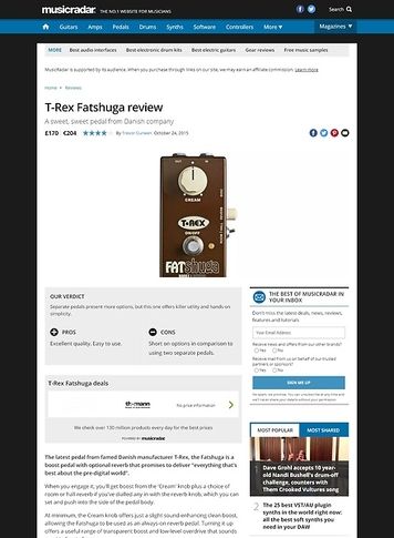 MusicRadar.com T-Rex Fatshuga MusicRadar.com T-Rex Fatshuga
