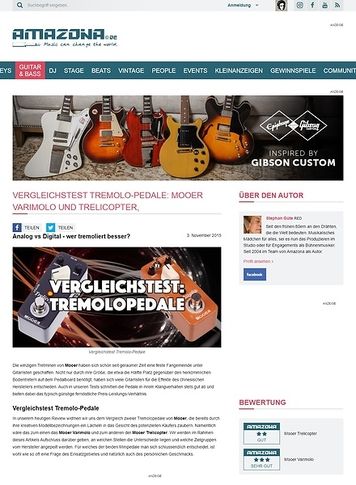 Amazona.de Vergleichstest: Mooer Varimolo und Mooer Trelicopter, Tremolopedale für Gitarre Amazona.de Vergleichstest: Mooer Varimolo und Mooer Trelicopter, Tremolopedale für Gitarre