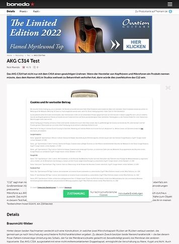 Bonedo.de AKG C314 Bonedo.de AKG C314
