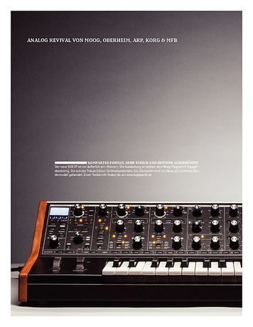 Keyboards Analog Revival von Moog, Oberheim, Arp, Korg & MFB Keyboards Analog Revival von Moog, Oberheim, Arp, Korg & MFB