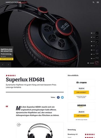 Kopfhoerer.de Superlux HD-681 Kopfhoerer.de Superlux HD-681