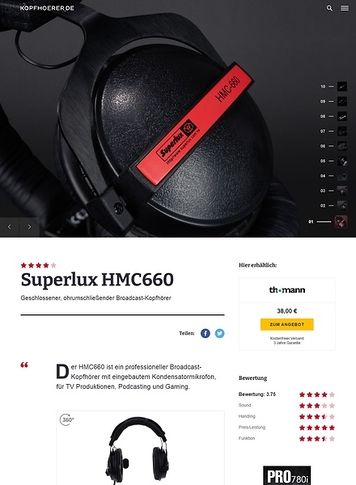 Kopfhoerer.de Superlux HMC 660 X Kopfhoerer.de Superlux HMC 660 X