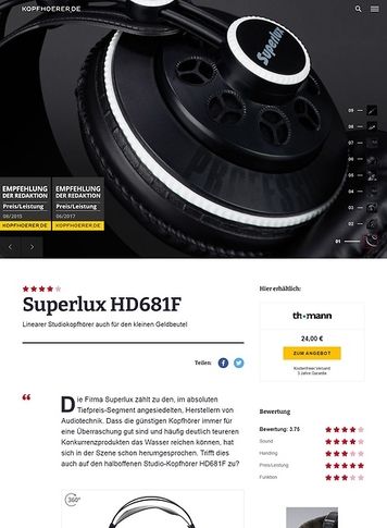 Kopfhoerer.de Superlux HD-681 F Kopfhoerer.de Superlux HD-681 F