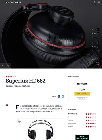 Kopfhoerer.de Superlux HD-662 Kopfhoerer.de Superlux HD-662