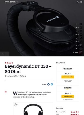 Kopfhoerer.de Beyerdynamic DT-250/80 Kopfhoerer.de Beyerdynamic DT-250/80