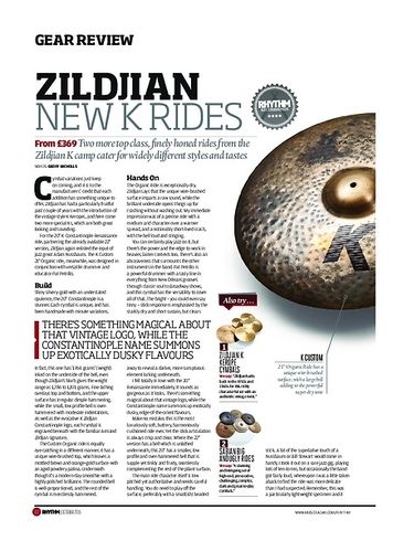 Rhythm Zildjian K Rides Rhythm Zildjian K Rides