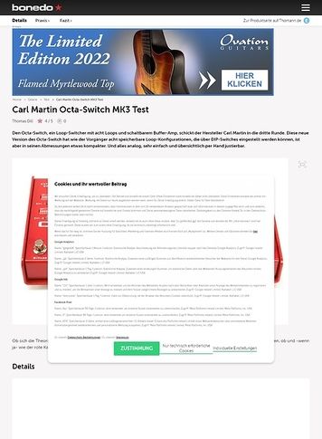 Bonedo.de Carl Martin Octa-Switch MK3 Bonedo.de Carl Martin Octa-Switch MK3