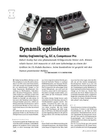 Gitarre & Bass Keeley Engineering C4, GC-2, Compressor Pro Gitarre & Bass Keeley Engineering C4, GC-2, Compressor Pro