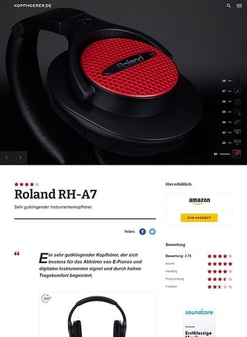 Kopfhoerer.de Roland RH-A7 Black Kopfhoerer.de Roland RH-A7 Black