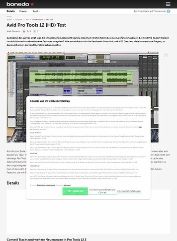 Bonedo.de Avid Pro Tools 12 (HD) Bonedo.de Avid Pro Tools 12 (HD)
