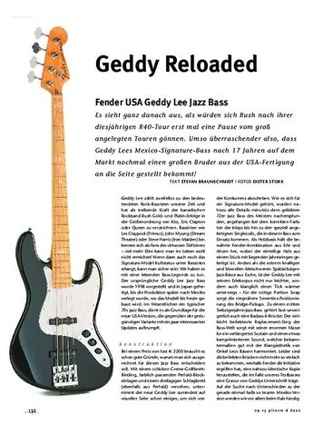 Gitarre & Bass fender geddy lee Gitarre & Bass fender geddy lee